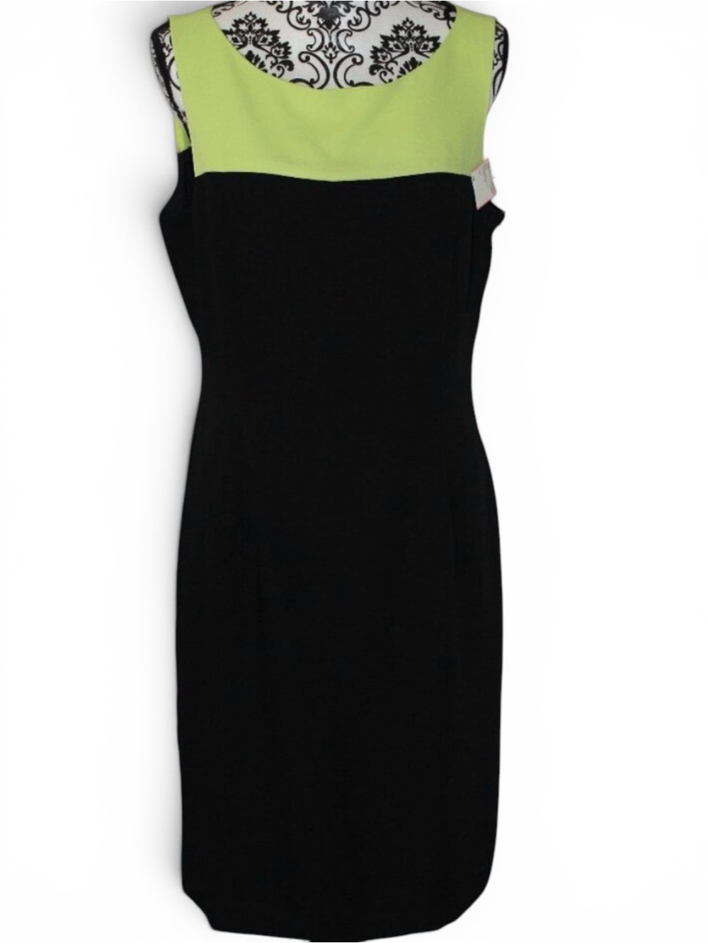 SALE! Connected Apparel Dress Green Black Color Block Size 14 NWT's